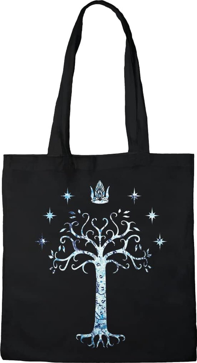 Tote Bag - The Tree - Zwart - 38x42 cm - Stevige Draagtas