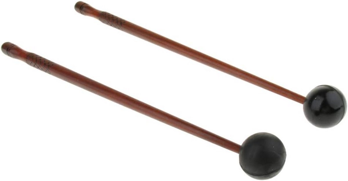2 Stuks Houten Slagstokken voor Tongdrum en Handpan