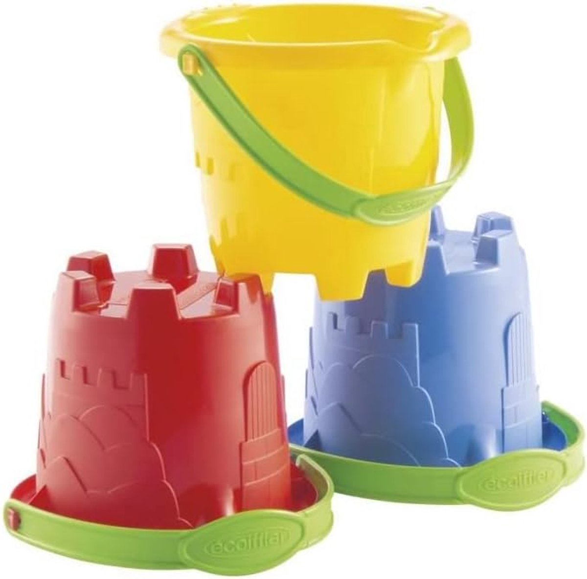 Kinderspeelgoed emmer met kasteel mal