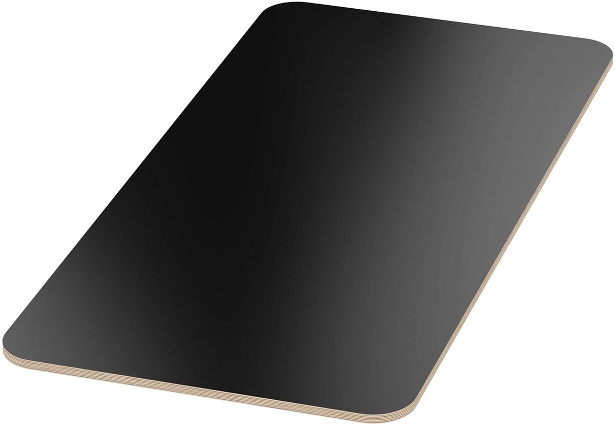 Multiplex Plaat - Werkblad Plaat - Doe-het-zelf - Melamine Gecoat - 100x40 cm - Zwart