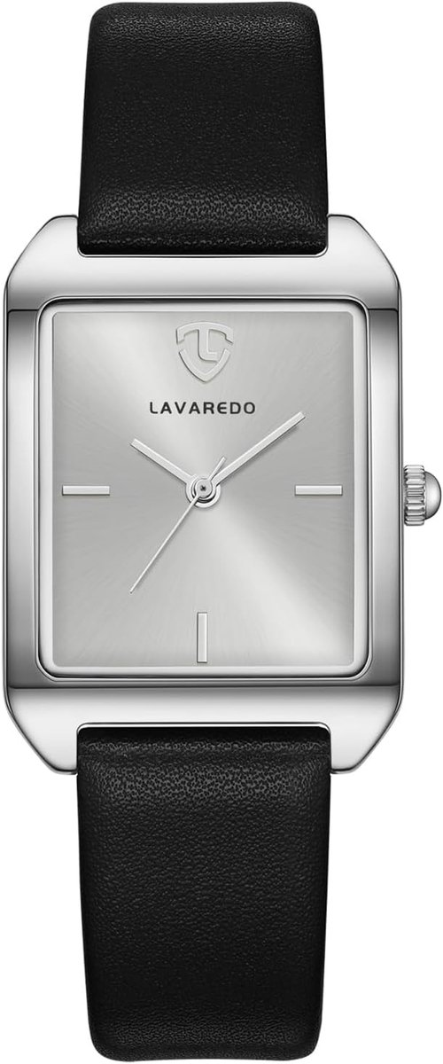 Dameshorloge Analoog - Kwartshorloge Leren Band - Dagelijks Gebruik - Waterbestendig 3 ATM - 36 mm Kast - Zwart