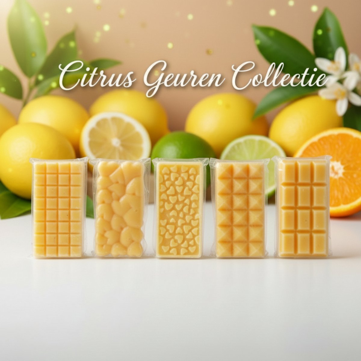 Scentulp - Citrus waxmelts - Handgemaakte vegan - 5 geuren