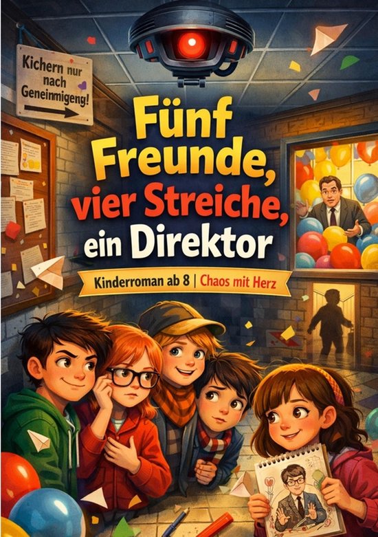 Fünf Freunde, vier Streiche, ein Direktor - cover