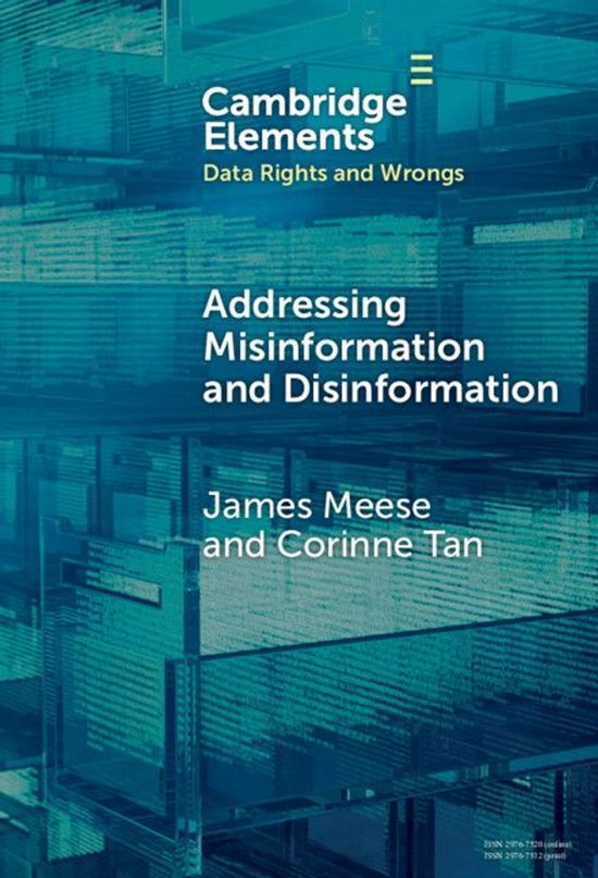 Elements in Data Rights and Wrongs - Addressing Misinformati ... - cover