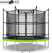 ZIPRO Jump Pro IN - Trampoline - Ø252cm 8FT - Trampoline met veiligheidsnet - Voor kinderen - Inclusief Ladder - max. 150 kg