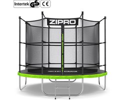 ZIPRO Jump Pro IN - Trampoline - Ø252cm 8FT - Trampoline met veiligheidsnet - Voor kinderen - Inclusief Ladder - max. 150 kg
