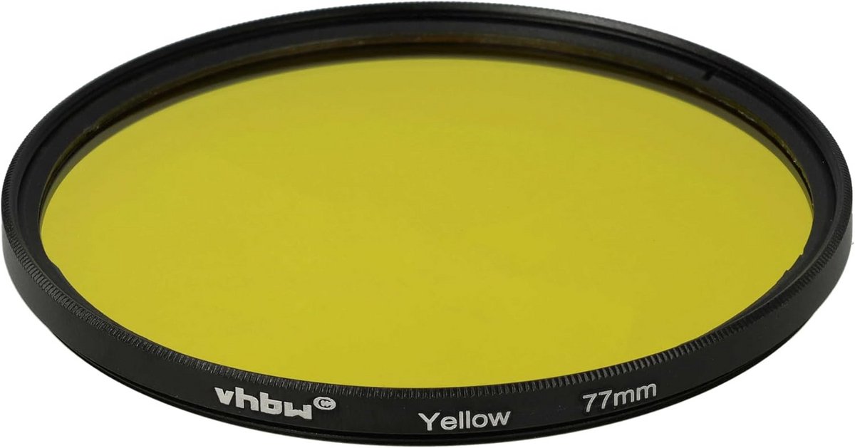 Universeel Geel Kleurfilter voor Cameralens met 77mm Schroefdraad