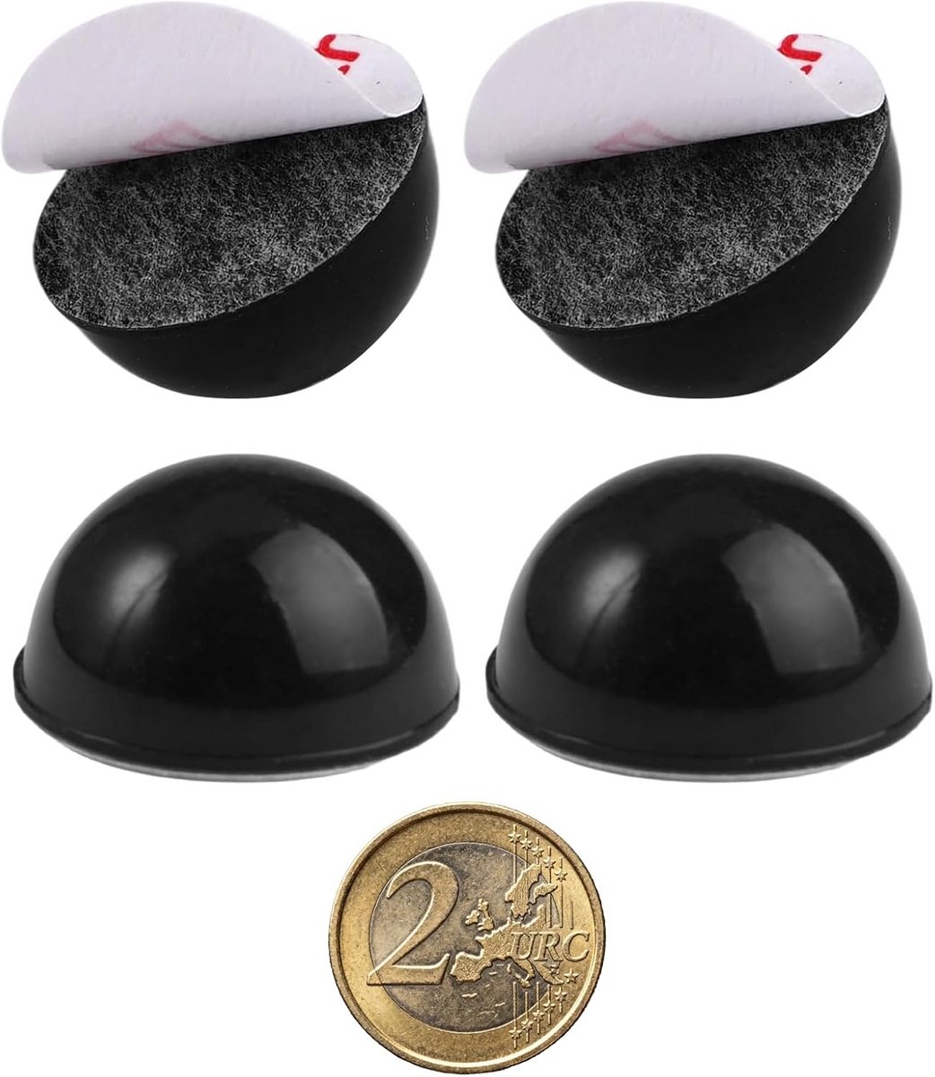 50x Zelfklevende Rubberen Voetjes 18mm Antislip Dempers voor Apparatuur en Meubels
