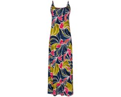 Pastunette - Jurk - Paradise - Viscose - Mouwloos - Blauw/Multi - Maat 38