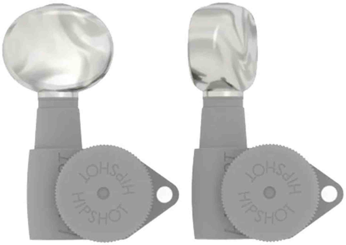 Hipshot HS6B1BTRP butter bean guitar tuner button, pearl
