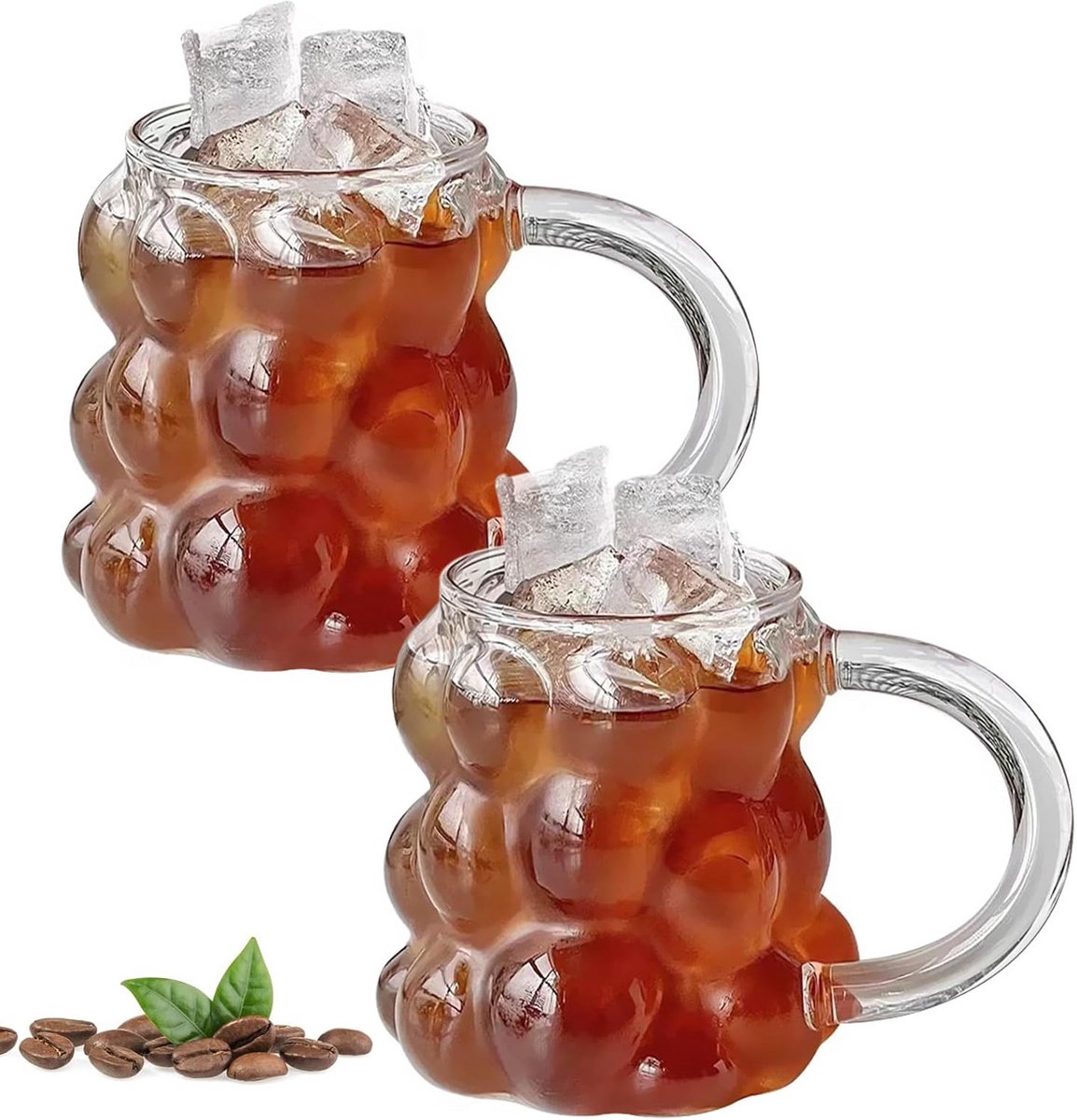Set van 2 Glazen voor Latte Macchiato en Iced Coffee - Dubbelwandig - 350 ml