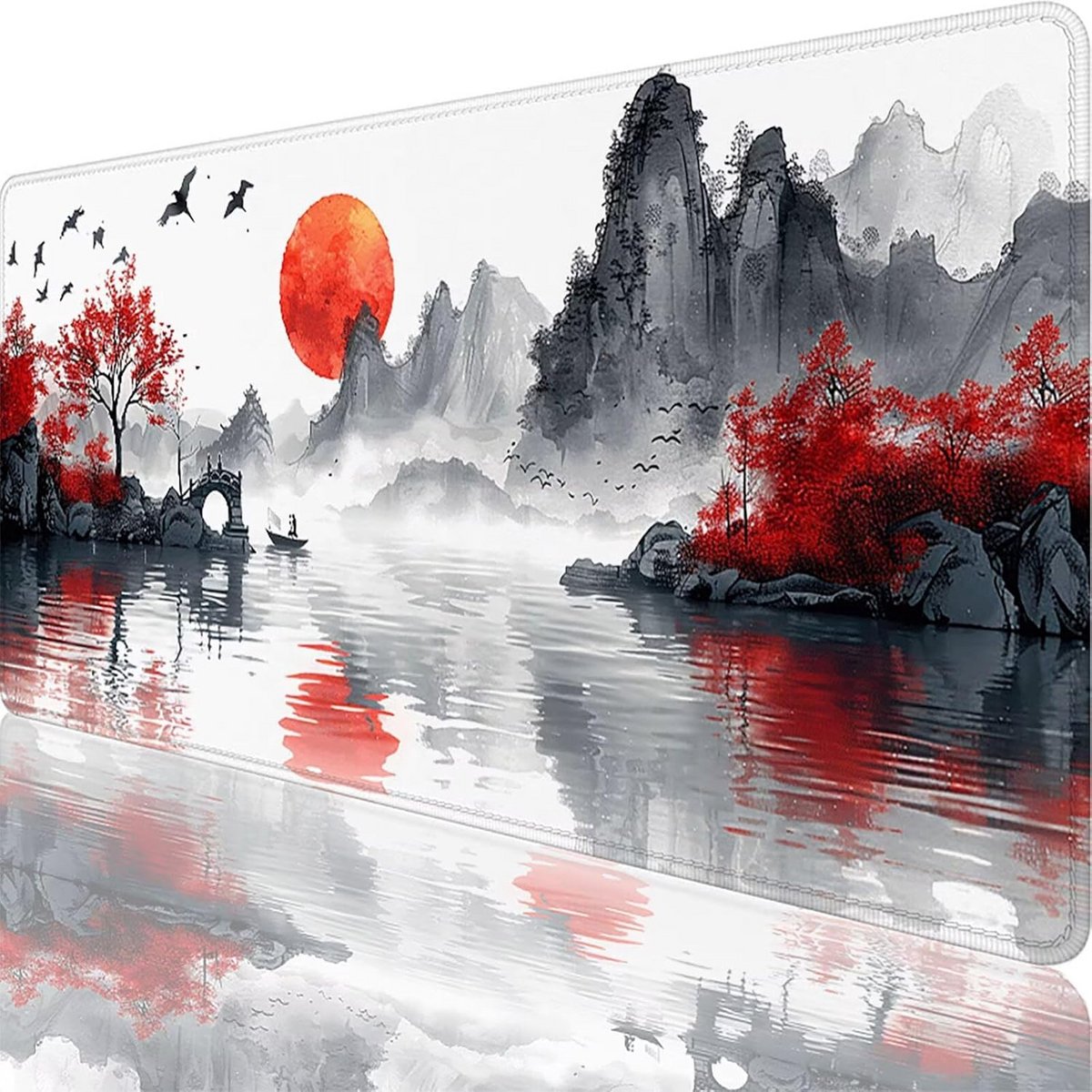 Grote Zwarte Muismat XXL Desktop XL Office Gaming Muismat