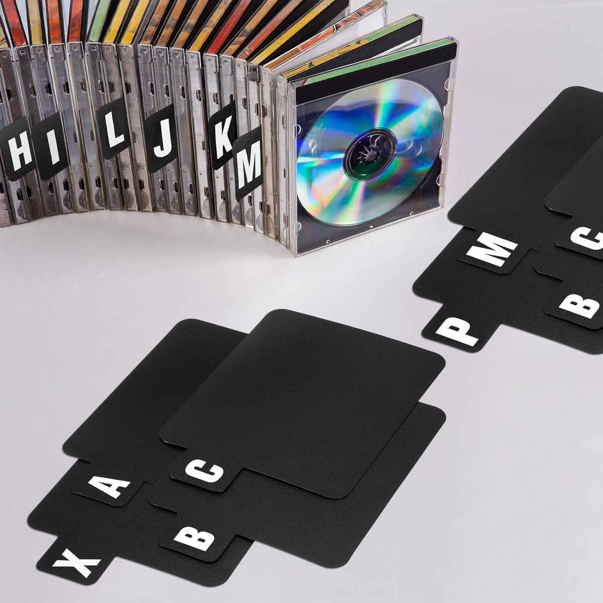 26 Stuks Alfabetische Scheidingskaarten A-Z voor Vinyl Records en CD's
