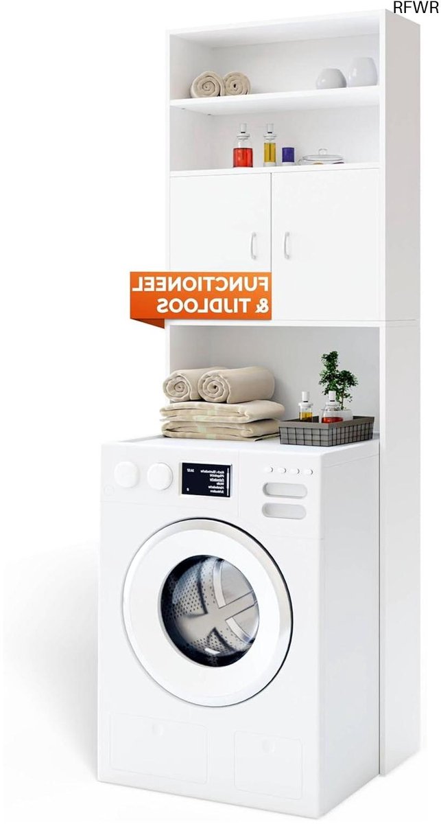 Wasmachine Kast - Ombouw - Verhoger - Meubel - Badkamermeubel