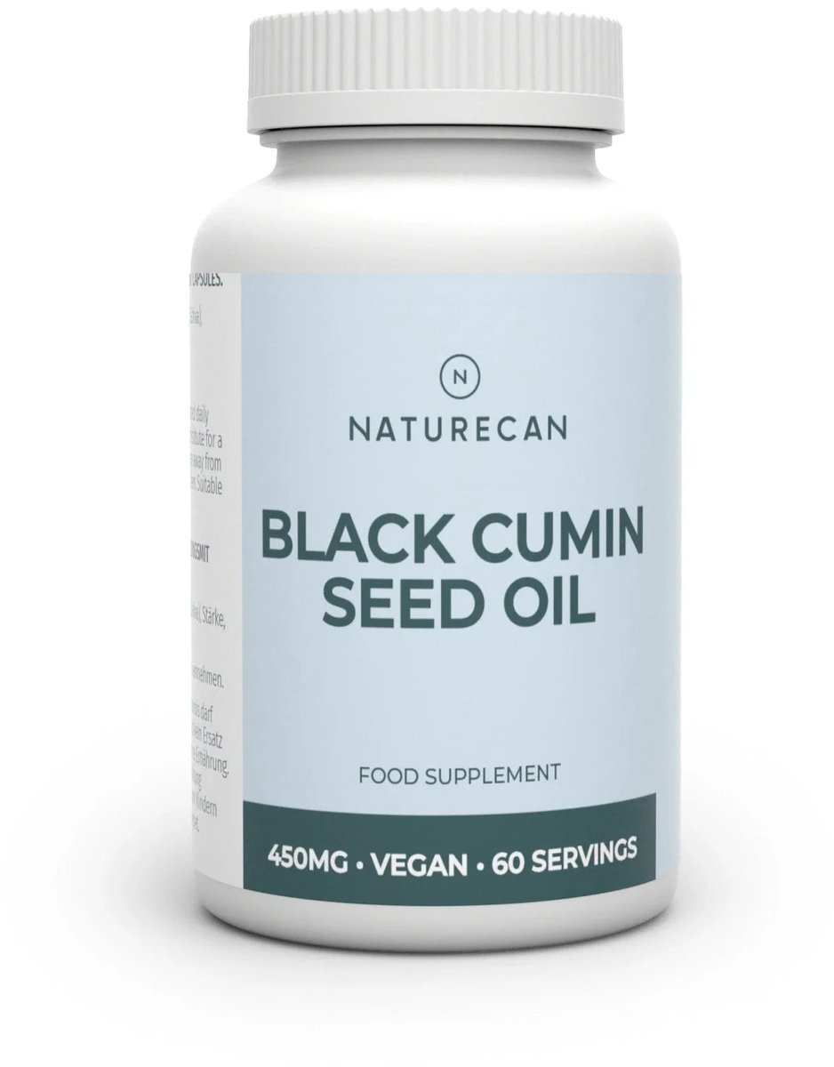 Naturecan Black Seed Oil - 450 mg - 60 Capsules - Nigella Sativa - Immuunsysteem