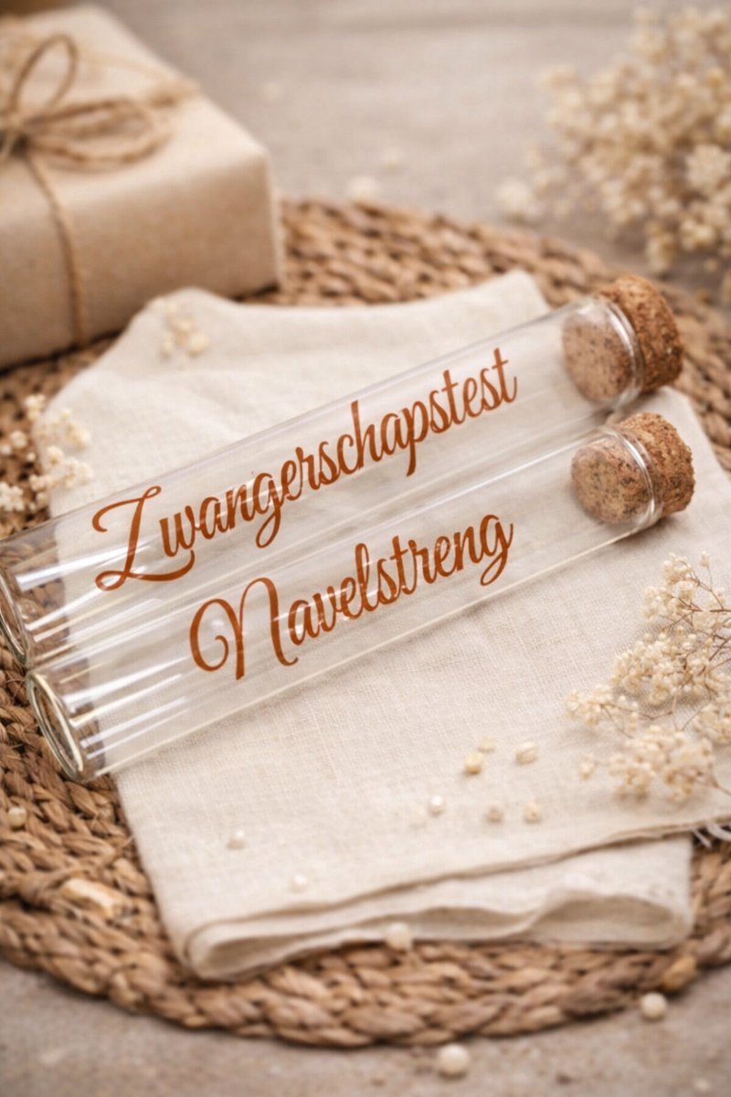 Bewaarbuisjes 2-delig | Zwangerschapstest & Navelstreng - baby - newborn - kraamcadeau - bewaren | navelstreng | zwangerschapstest |