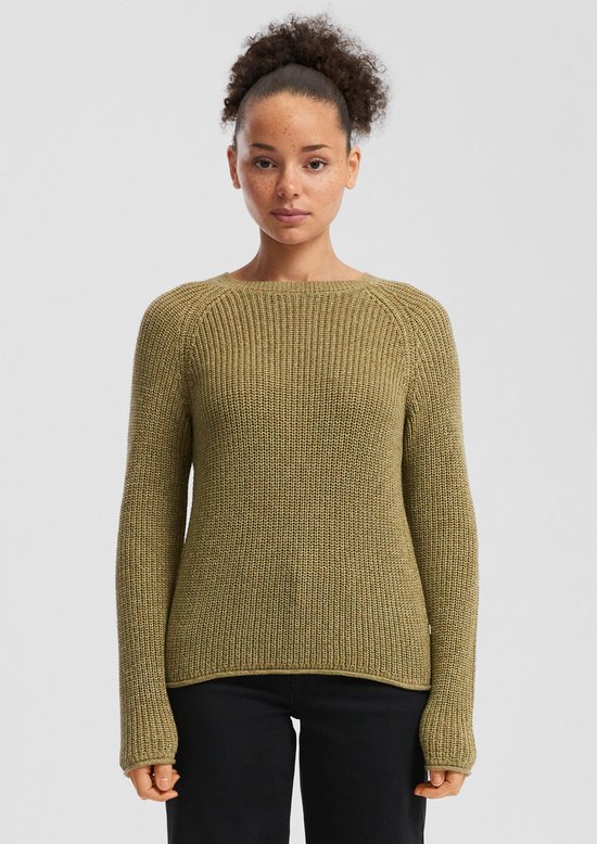 Q/S designed by - Dames pull - Maat M - Vrouwen - Khaki - Acryl