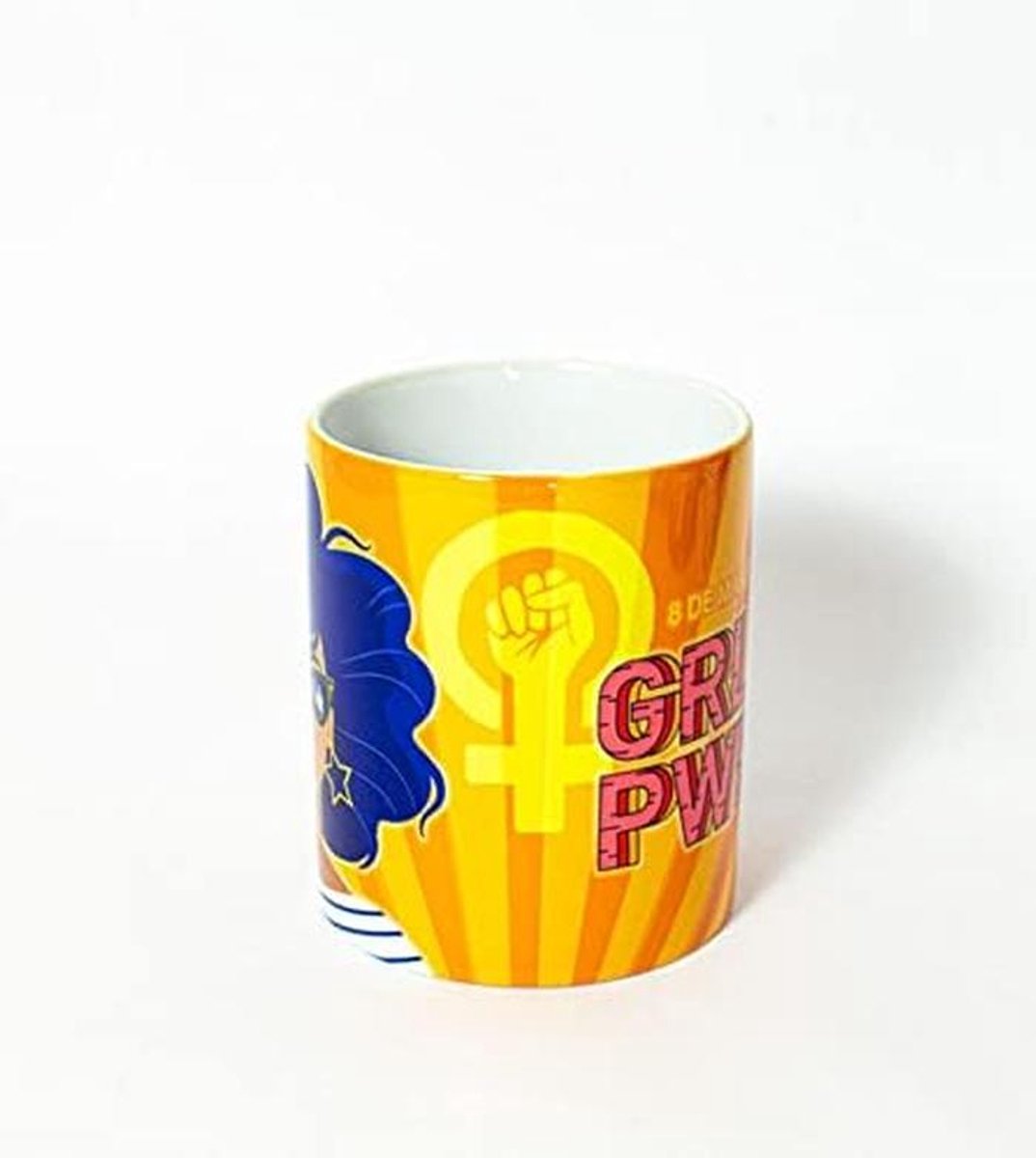 Mok voor Internationale Vrouwendag met Girl Power Thema