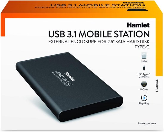 Draagbare Externe Harde Schijf 2.5 inch USB 3.0 Zwart - Hoge Capaciteit Opslag — afbeelding 2