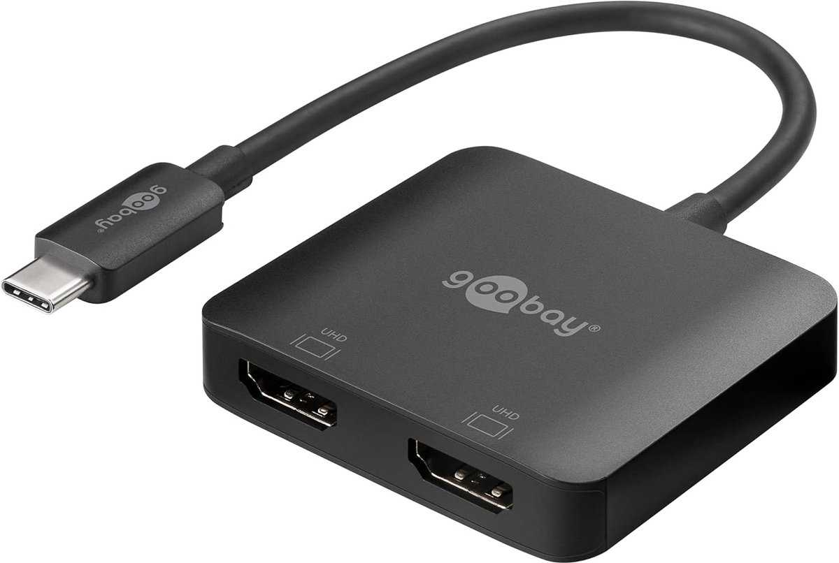 USB-C naar 2x HDMI Adapter voor Dubbel Scherm