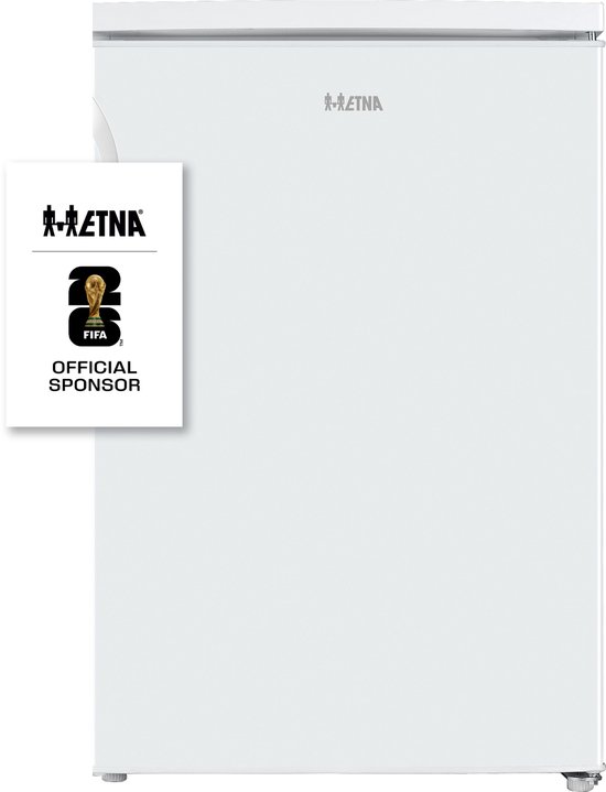 Vrijstaande koelkast ETNA KVV956WIT 107L koelruimte, 13L vriesvak, 56 cm breed, energielabel C, LED, stil 37 dB