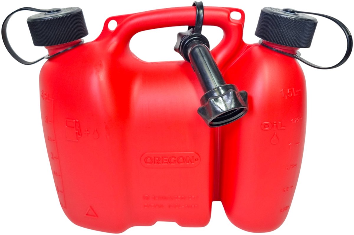 Oregon combicannister 3 + 1,5 l rood voor brandstof en kettingolie ( 562410 )