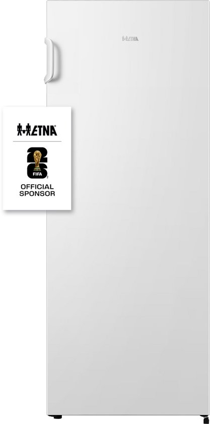 ETNA VV6143NWIT - Vrijstaande vriezer - Geschikt voor schuur tot -15°C - No-Frost - 143 cm hoog - Wit - Energielabel E - FastFreeze - Deuralarm