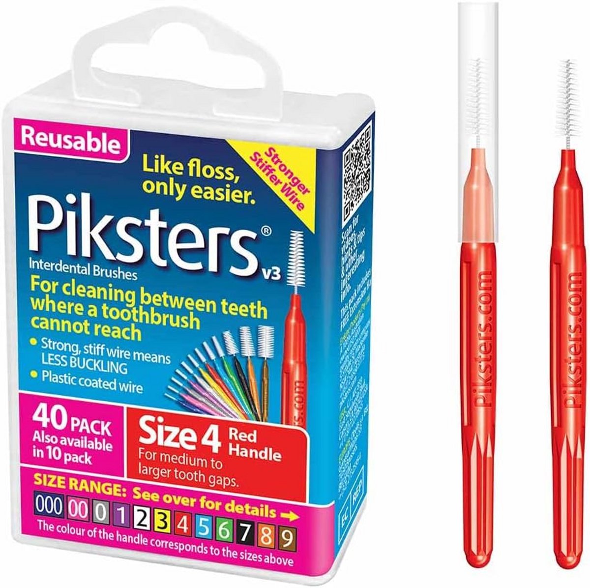 Interdentale Ragers Maat 4 Geel – 0.65mm – 40 Stuks voor Effectieve Mondhygiëne