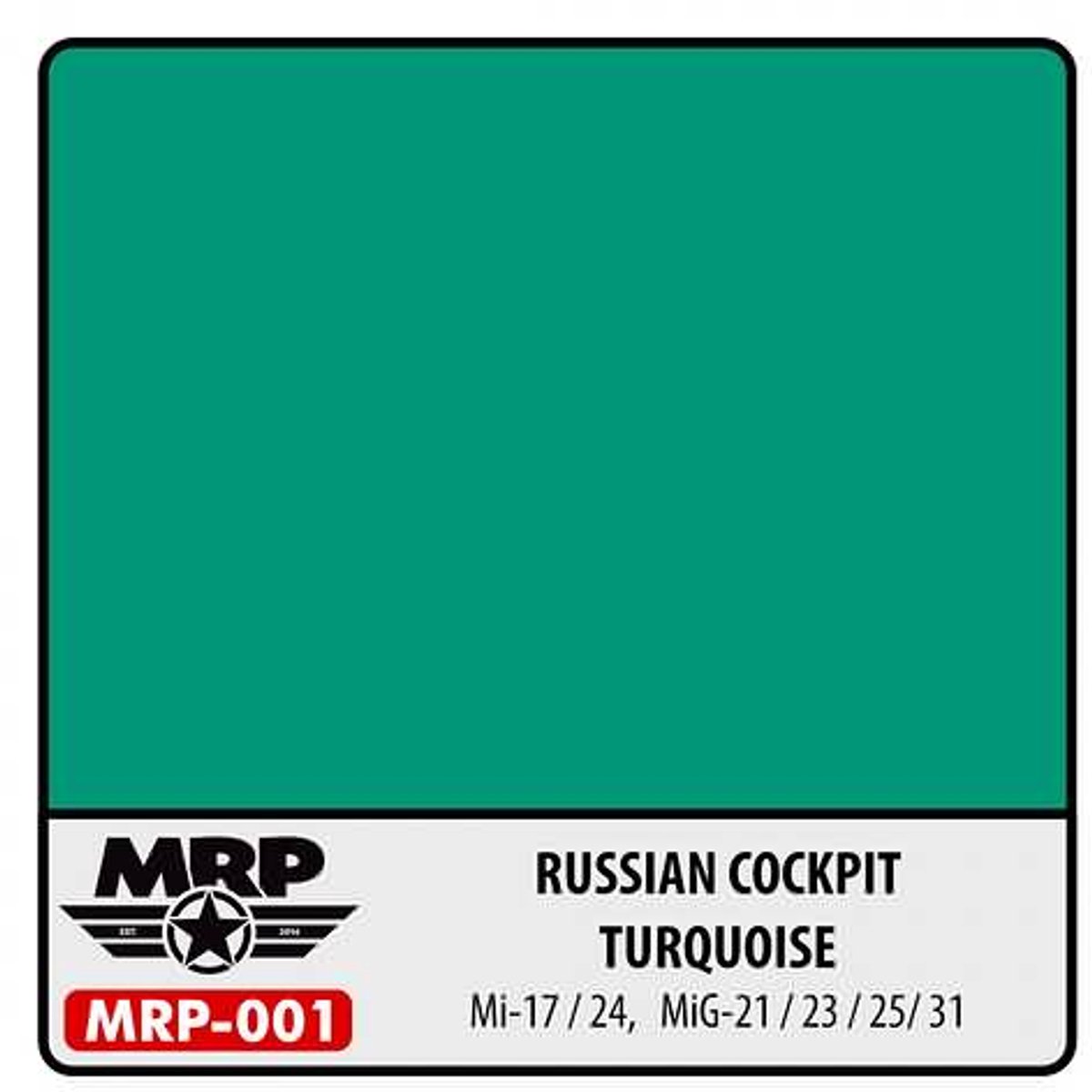 Mr. Paint MRP-001 - Russian Cockpit Turquoise – 30 ml verf voor Airbrush & Detailwerk