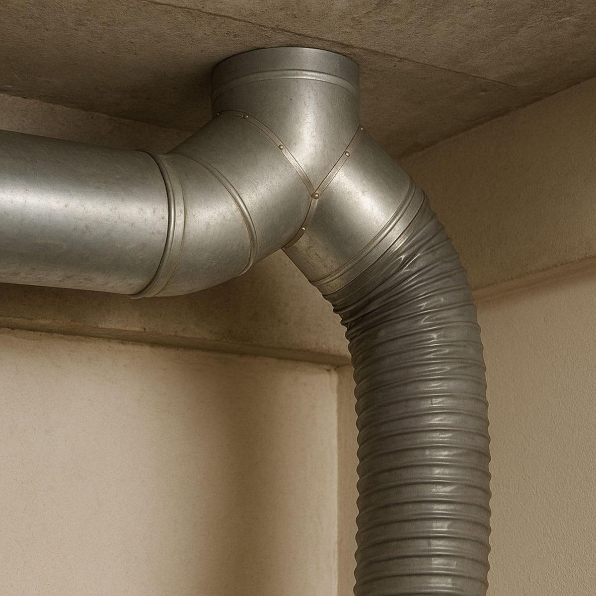 Y-Stuk voor Buisventilator 100 mm - Luchtafvoer Splitsysteem