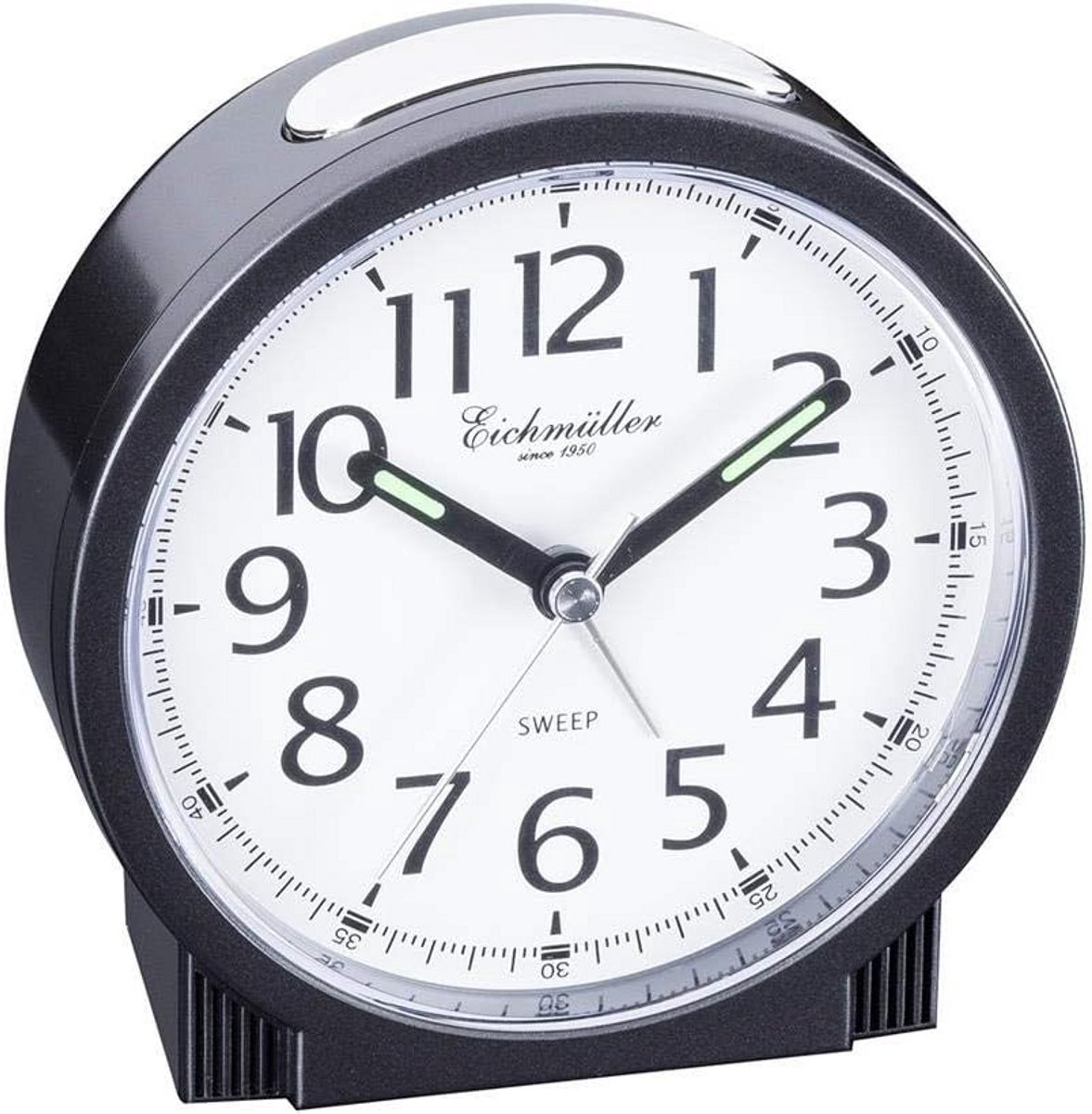 Analoge Wekker Zwart met Licht en Snooze Functie