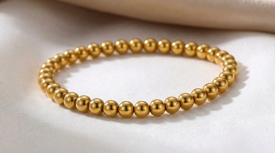 DIY pakket luxe armbandenset beige goud rvs | FRIS! Kralen en Sieraden