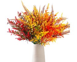 8 Stuks Kunstmatige Bladeren Takken voor Herfst Decoratie Binnen en Buiten