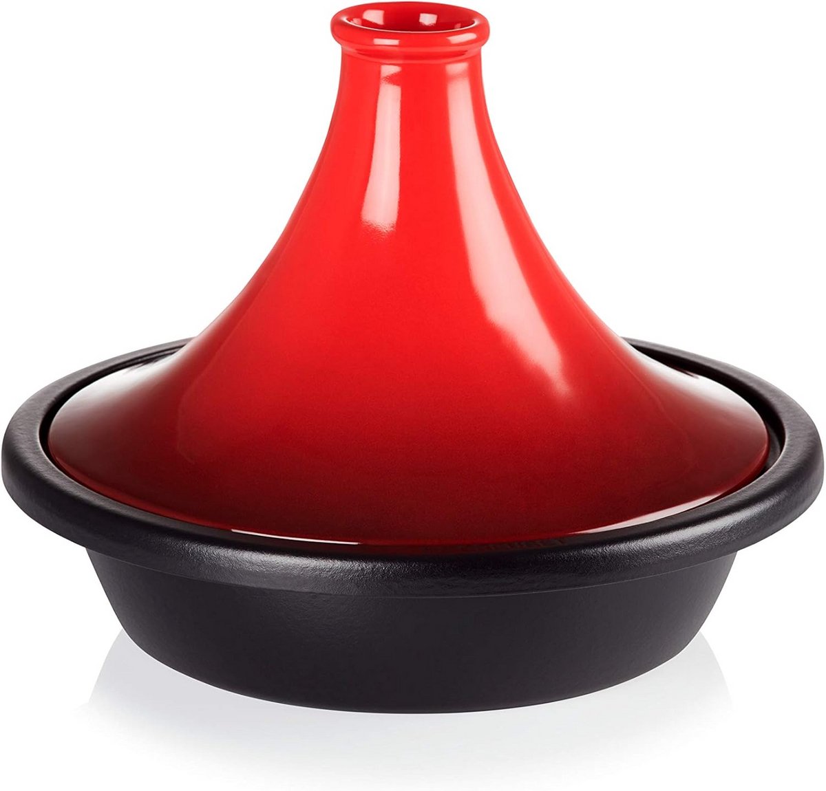 Gietijzeren Tajine met Steengoed Deksel 27 cm - Voor Alle Warmtebronnen