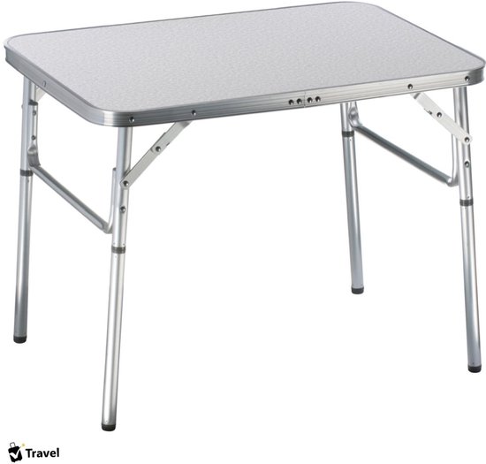 Opvouwbare Campingtafel Aluminium - Lichtgewicht & Verstelbaar - Inklapbare Tafel voor Camping, Balkon & Tuin - 60x45 cm van Merkloos — afbeelding 4