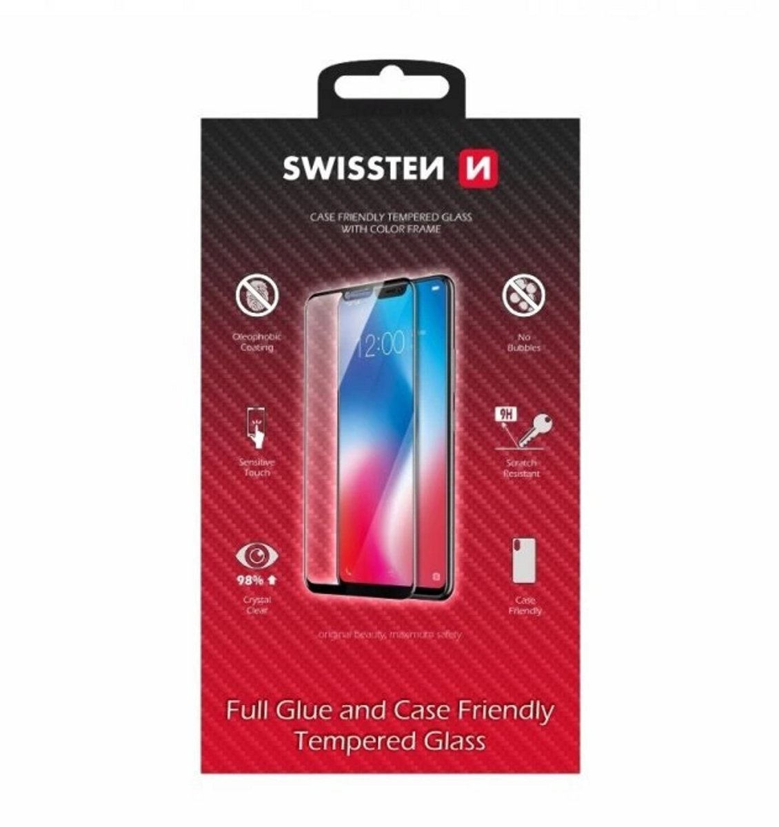 Swissten SM-A326B Galaxy A32 5G Tempered Glass - 54501799 - Full Glue - Black