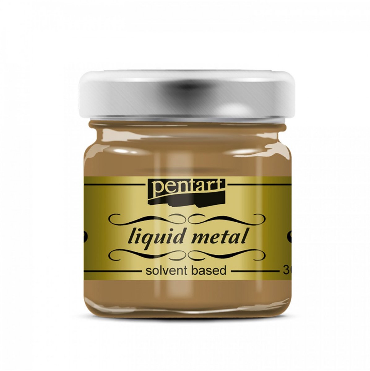 Pentart Liquid metal verf op solvent basis - antiek goud 21083 30 ml