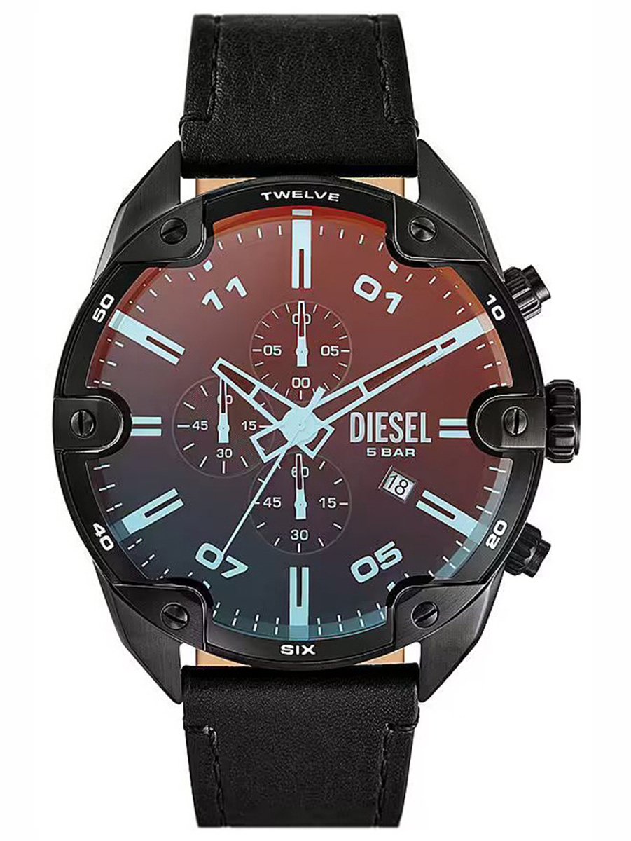 Diesel Spiked Serie - Horloge - Chronograaf - Staal - Kwartsklok