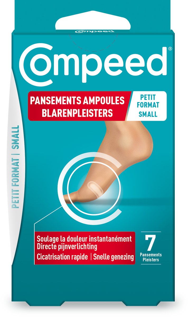 Compeed Blarenpleisters small - Blarenpleisters - blarenpleisters bieden directe pijnverlichting, snellere genezing - 7 stuks
