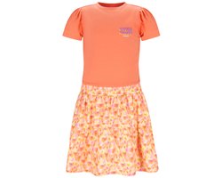 B.Nosy Y602-5815 meisjes jurk oranje - Maat 158/164