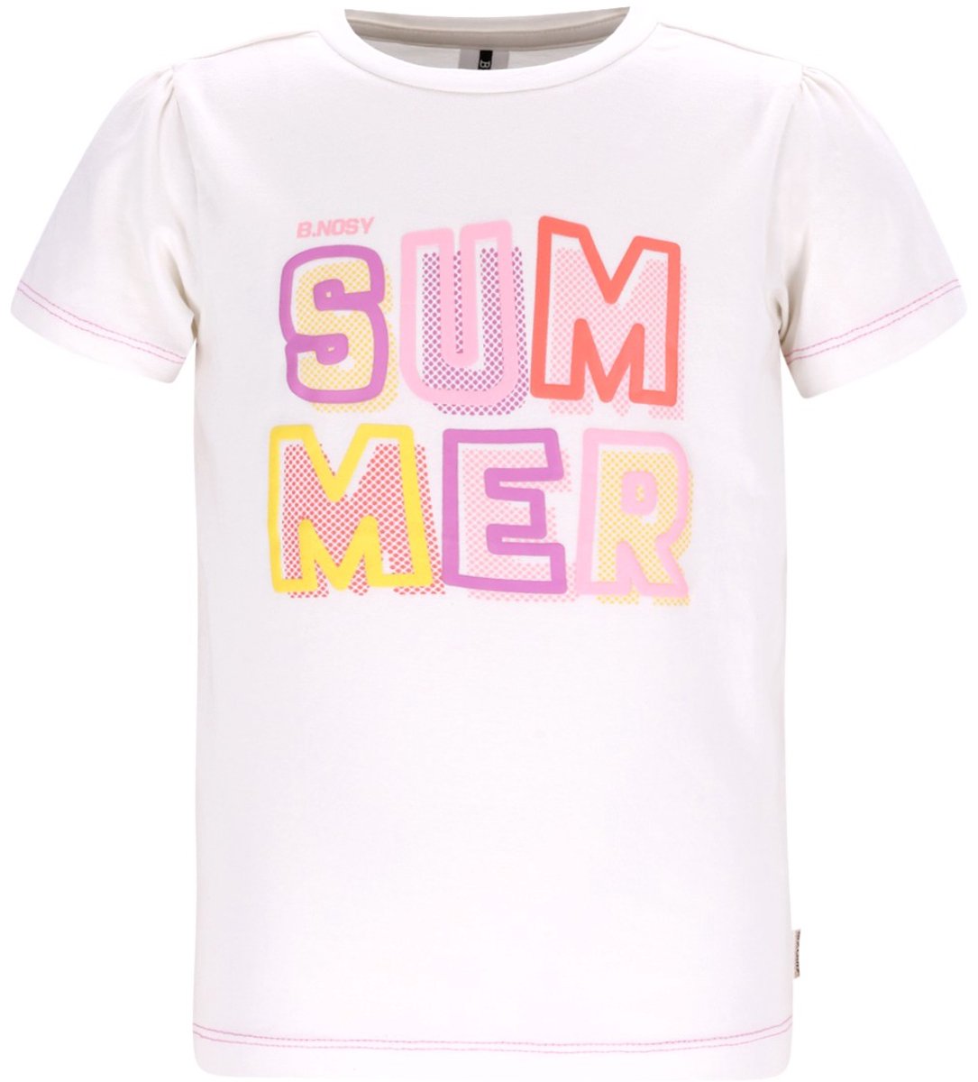 B.Nosy Y602-5409 Meisjes T-Shirt wit - Maat 98