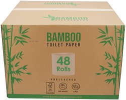 WC Papier Voordeelverpakking - Ongebleekt Bamboe Toiletpapier - FSC®100% - 48 Stuks - 3 laags - 250 Vellen per Rol - Duurzaam