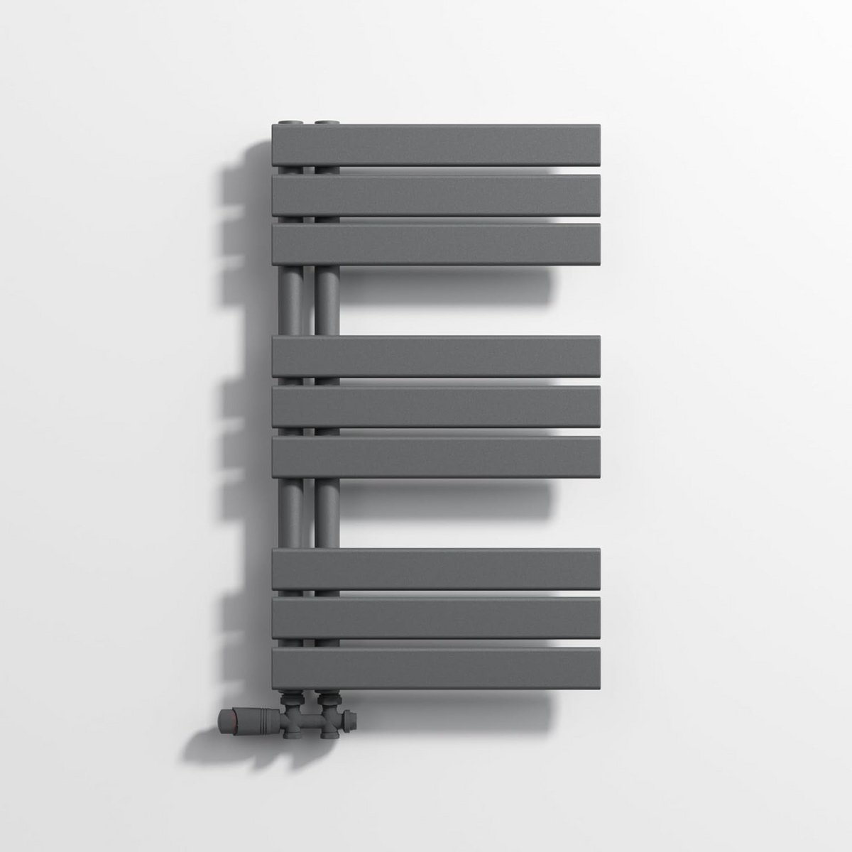 Design Radiator Badkamer Handdoekwarmer Antraciet Plat Verticaal 80x45 cm