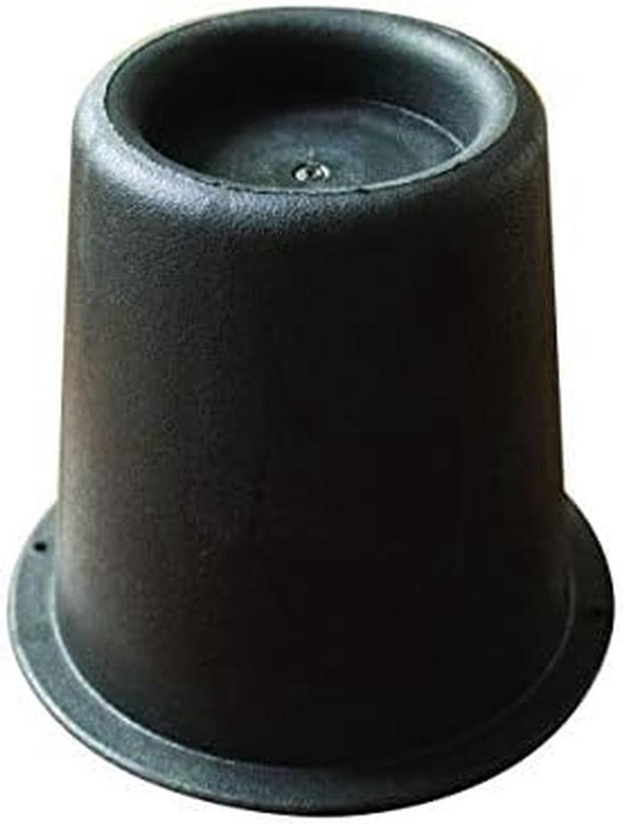Set van 4 Zwarte Stoel- en Bedverhogers 14 cm voor Extra Hoogte en Stabiliteit