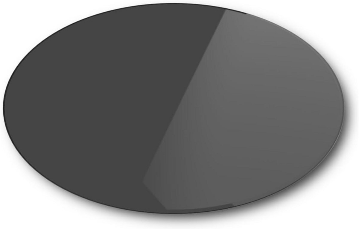 Ronde Glasplaat 70 cm Facetgeslepen Veiligheidsglas voor Kachel of Tafel