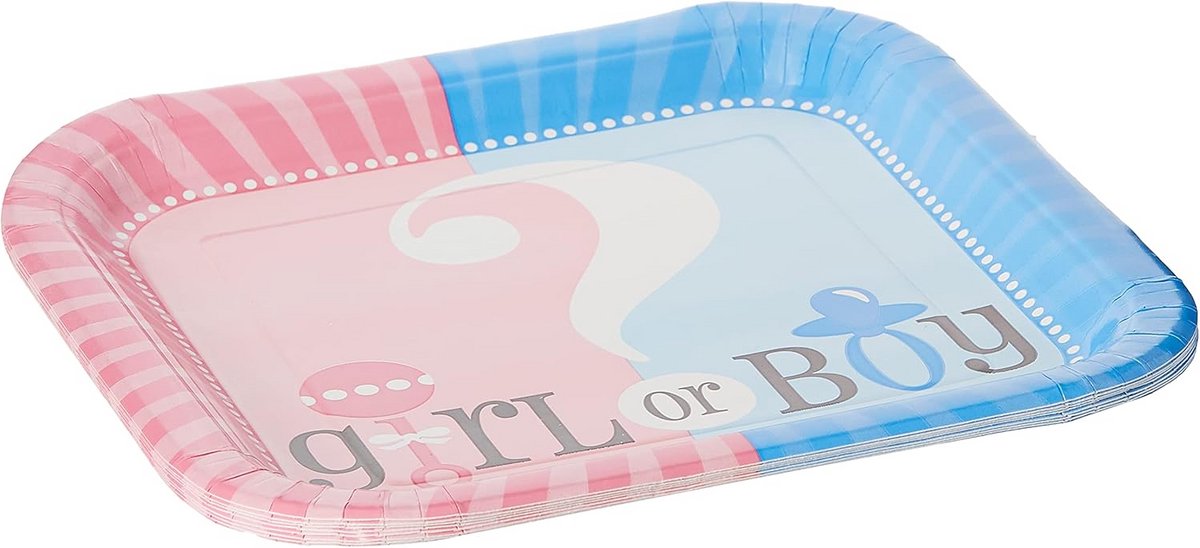 Servetten Vierkant voor Geslacht Onthulling & Baby Shower – Set van 8
