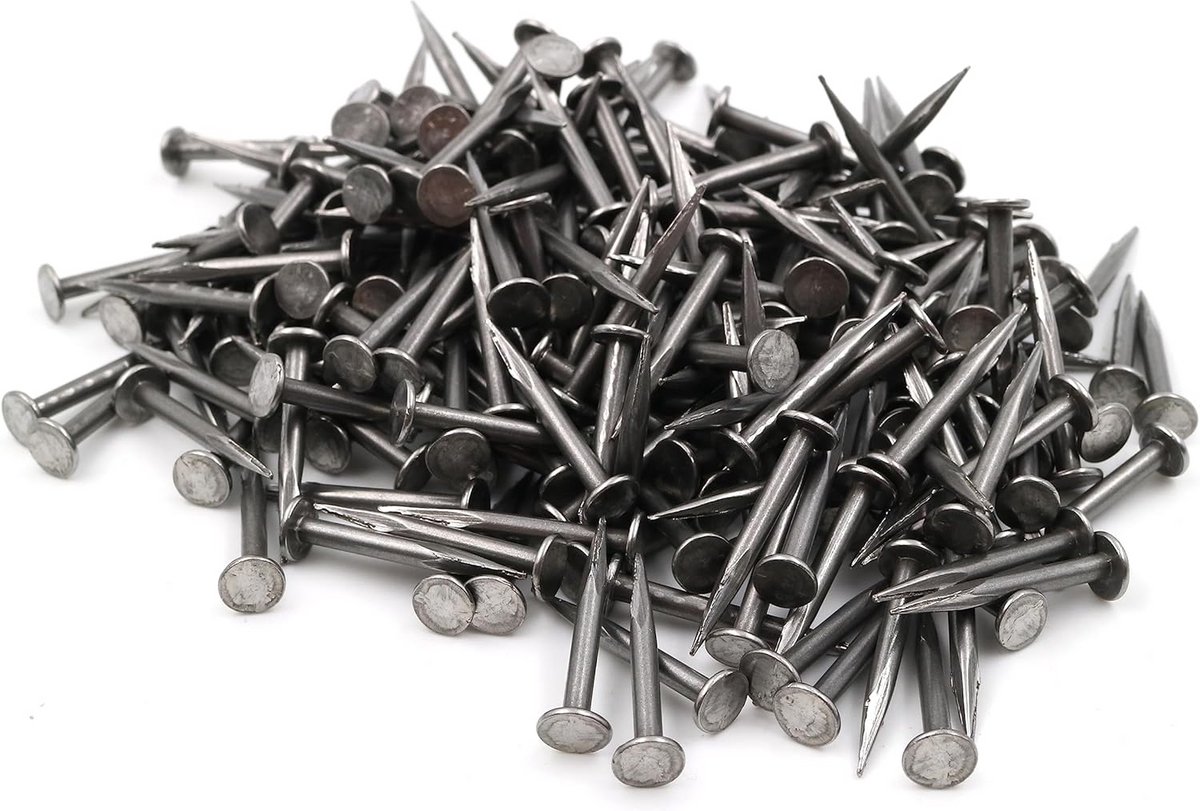 200x Fijn Gesneden Stalen Spijkers 20 mm - Extra Spits en Blank