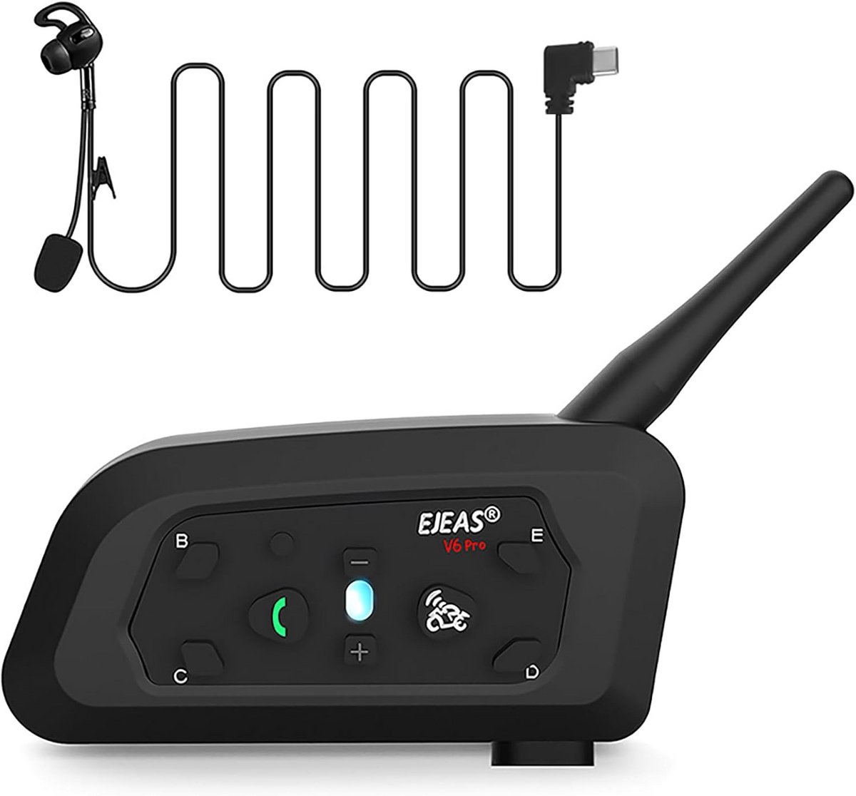 Bluetooth Headset voor 2 Scheidsrechters - 1200m Duplex Communicatie voor Voetbal en Handbal