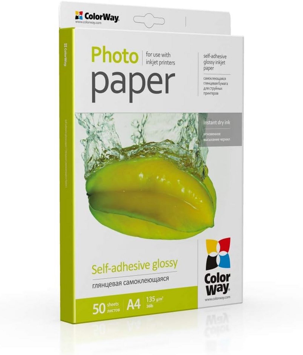 Hoogglans Fotopapier 50 Vel A4 135g voor Levendige Prints