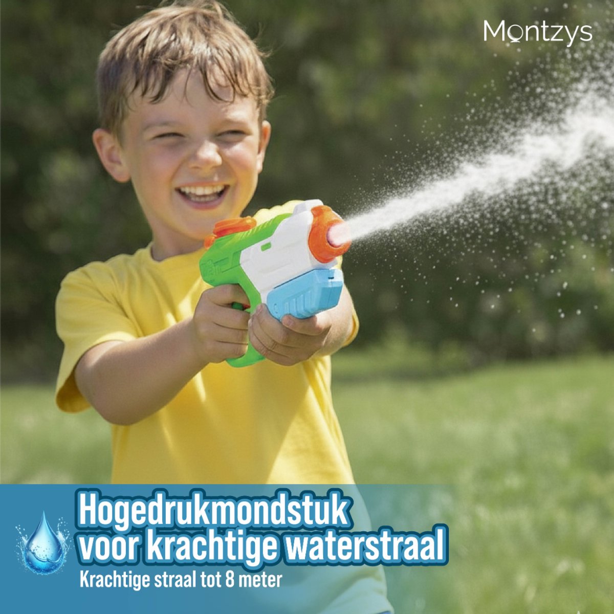 Montzys® Waterpistool Set - 2 Stuks - Water Pistool - Waterspeelgoed & Buitenspeelgoed - Geschikt voor Super Soaker - Speelgoed Kinderen — afbeelding 2